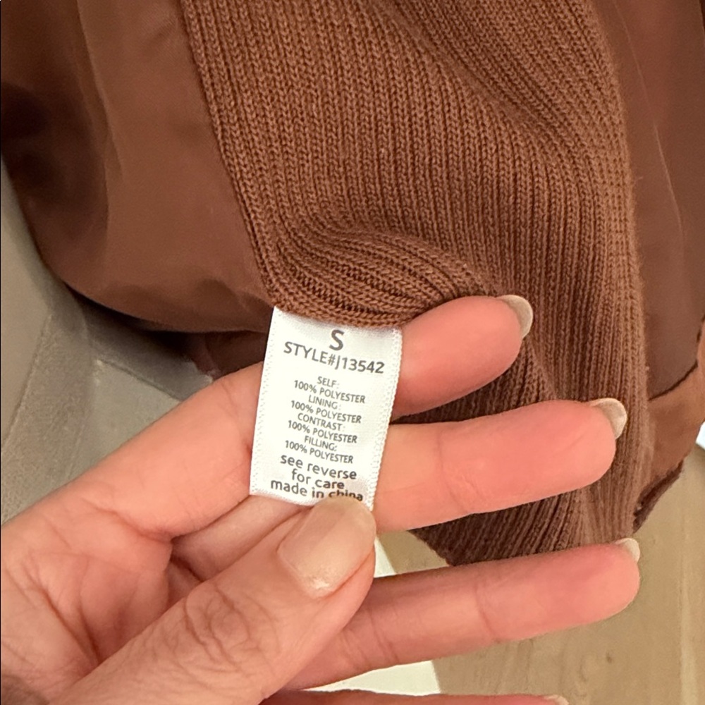 Abella Quilted Carmel Brown Equestrian Look Vest - Picture 9 of 9